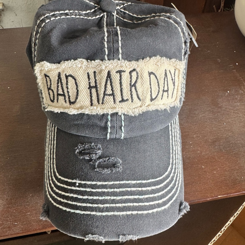 Bad Hair Day Distressed Cap